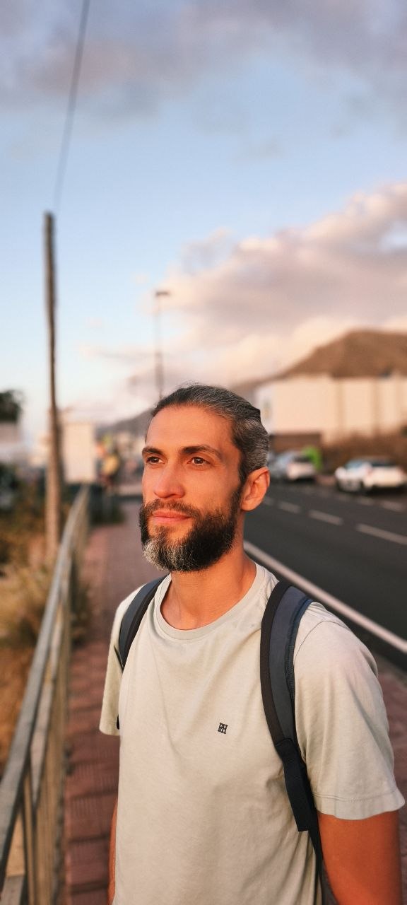 Denys Tarasiuk in Tenerife — author of the ATMAN — Transition practicum