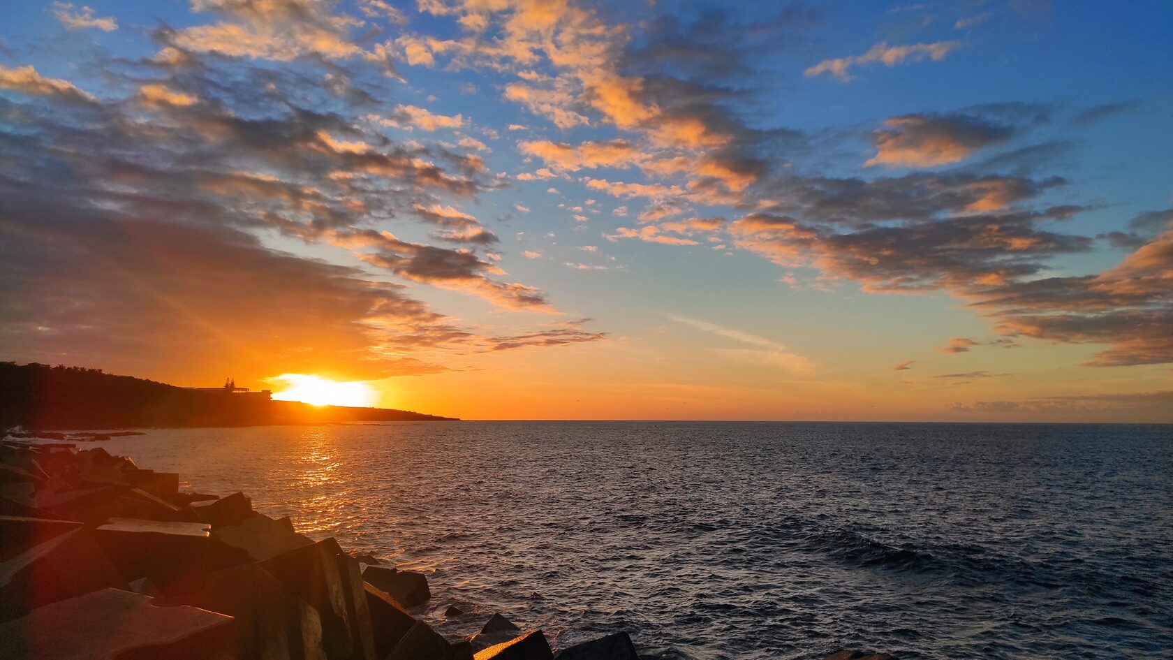 Sunset over the Atlantic Ocean